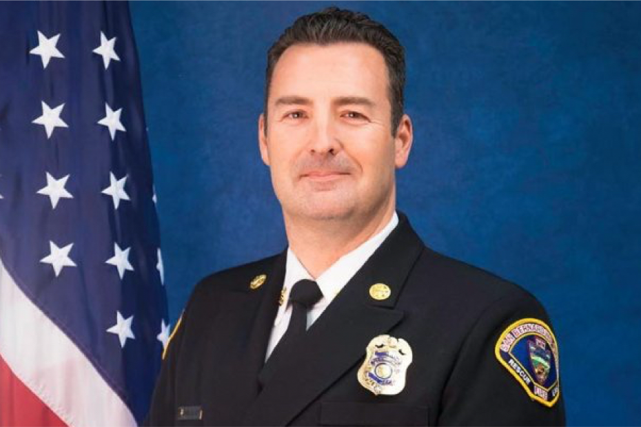 Dan Munsey, shown here, became Fire Chief for San Bernardino County Fire in 2019.