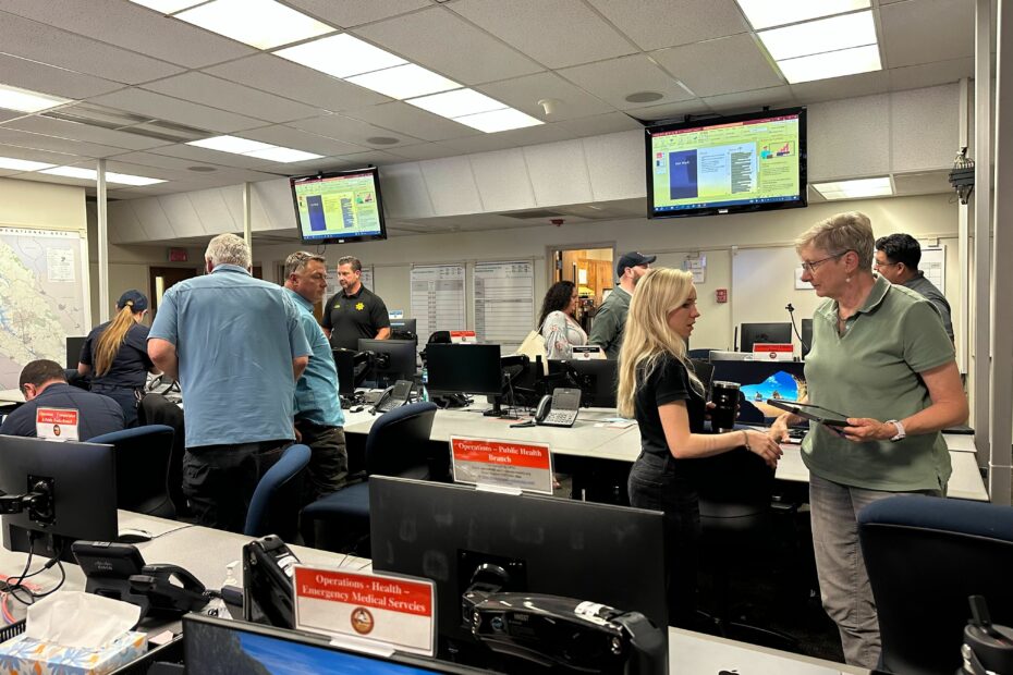Perimeter team working alongside Sonoma County's emergency response agencies for evacuation drill.